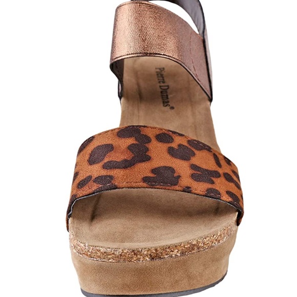 Pierre Dumas Platform Wedge Open Toe Sandals - Picture 3 of 5